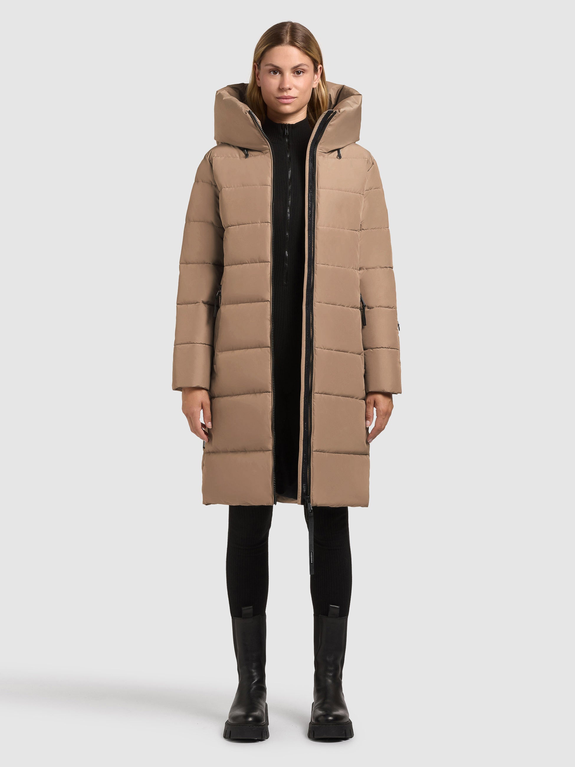 khujo-jilias6-matt-damen-steppmantel-cookie-beige image 6