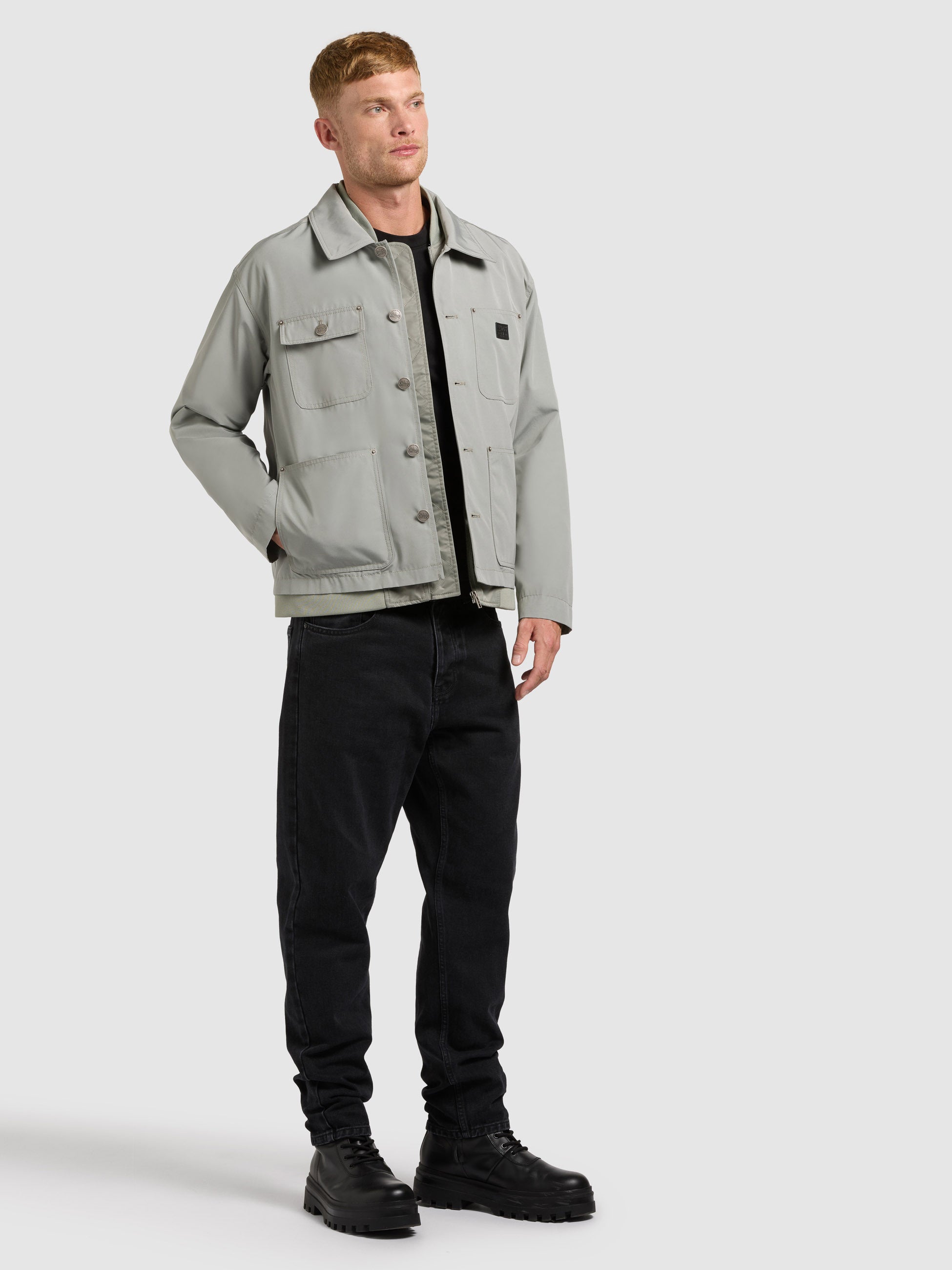 khujo-jacke-raise-cloud-green-herren-fieldjacke-regular-fit-mit-cargo-taschen image 6