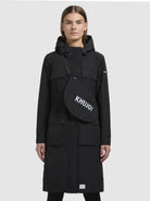 khujo-dipa-damen-coat-black-ultraleichter-packable-mantel-mit-kapuze image 4