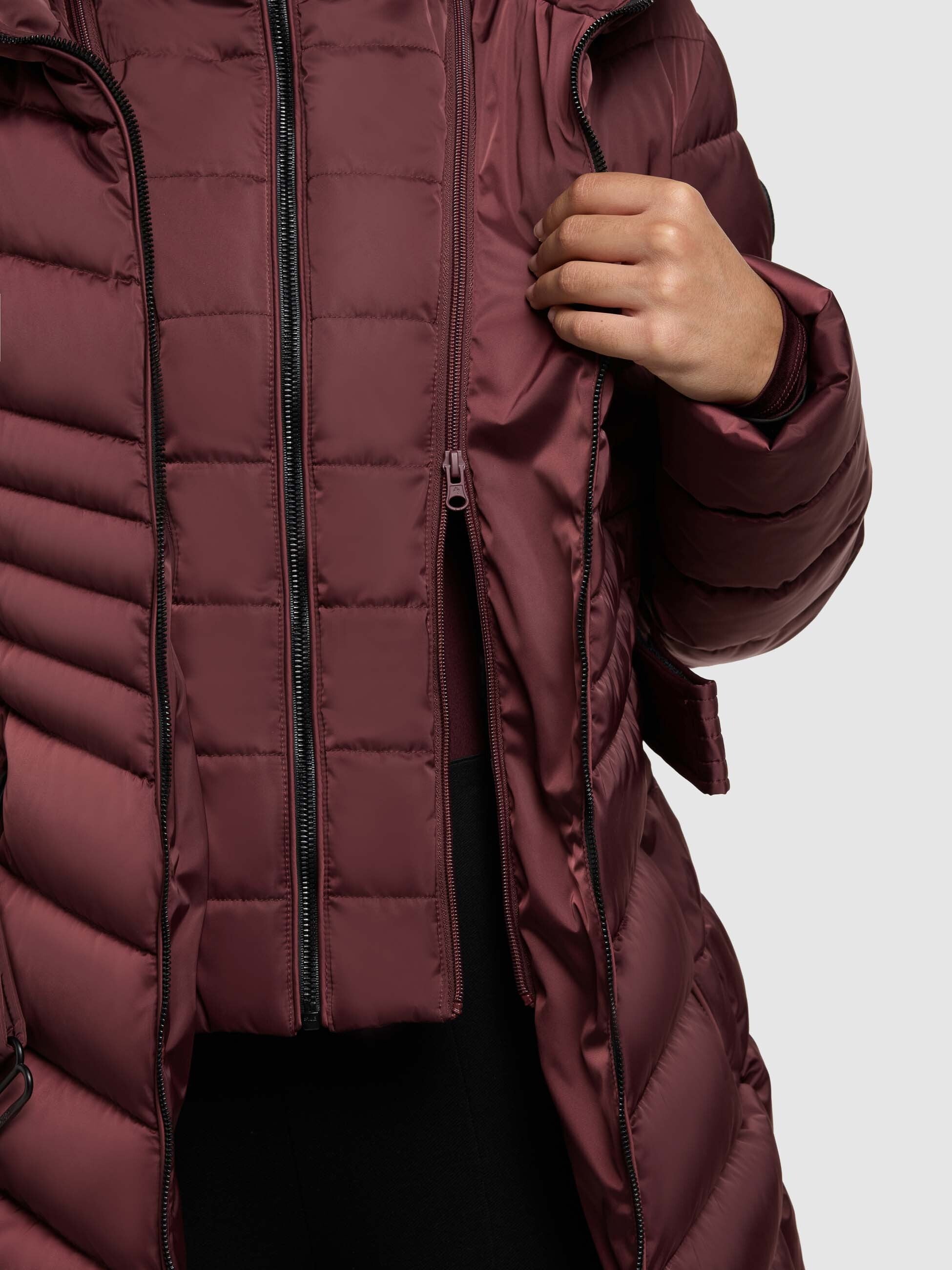 khujo-jacke-kina-moscato-red-gesteppte-damen-steppjacke-mit-einsatz-und-g-rtel image 8