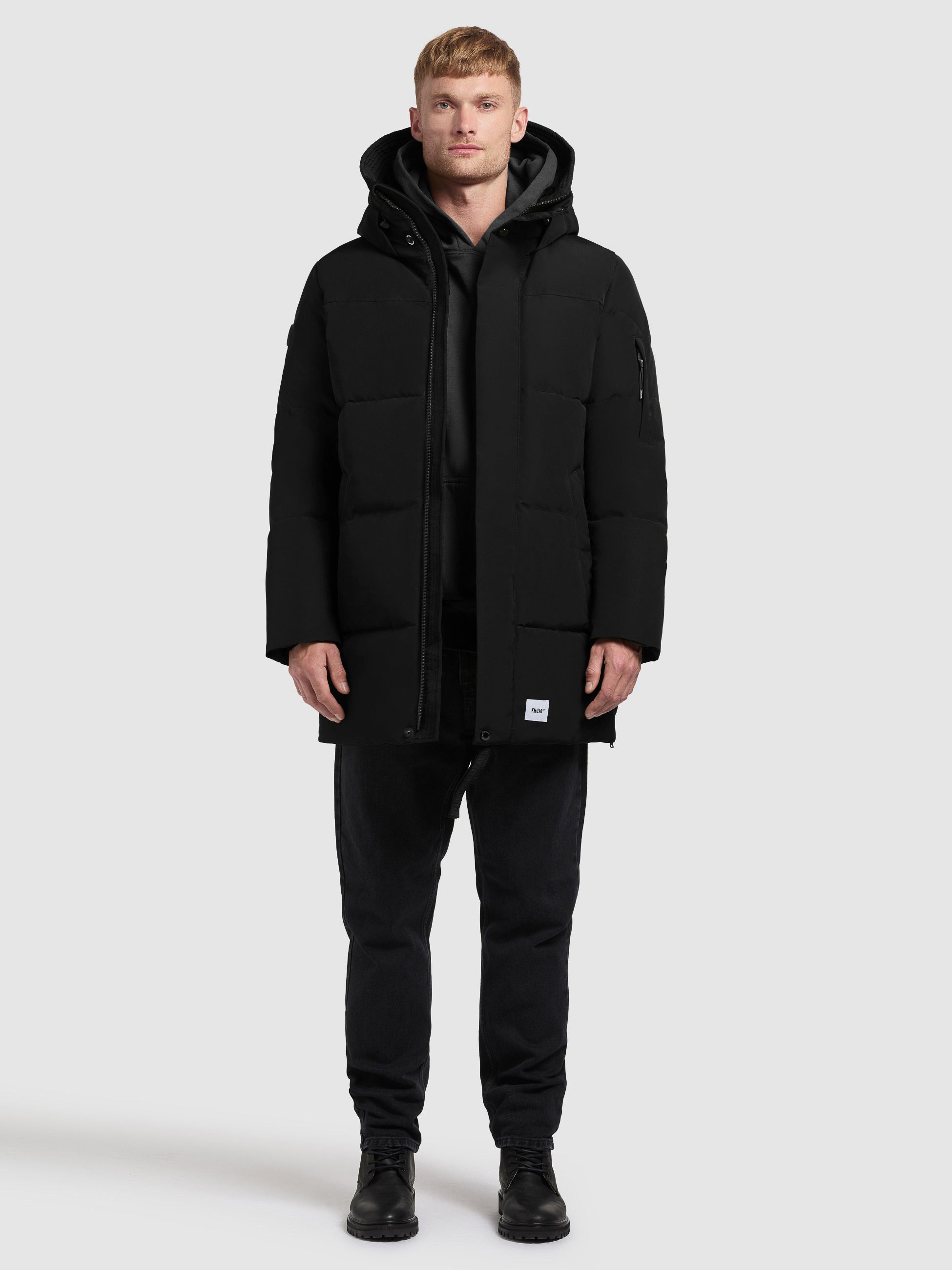 khujo-zeno-damen-steppmantel-black-loose-fit-wasserabweisend image 2