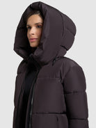 khujo-jacke-audrey-matt-moody-plum-damen-loose-fit image 7