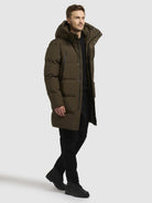 khujo-coat-morse2-damen-steppmantel-dark-olive-mit-rucksacktr-gern image 2
