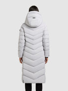 khujo-coat-stoane2-platinum-gray-wadenlanger-damen-steppmantel image 3