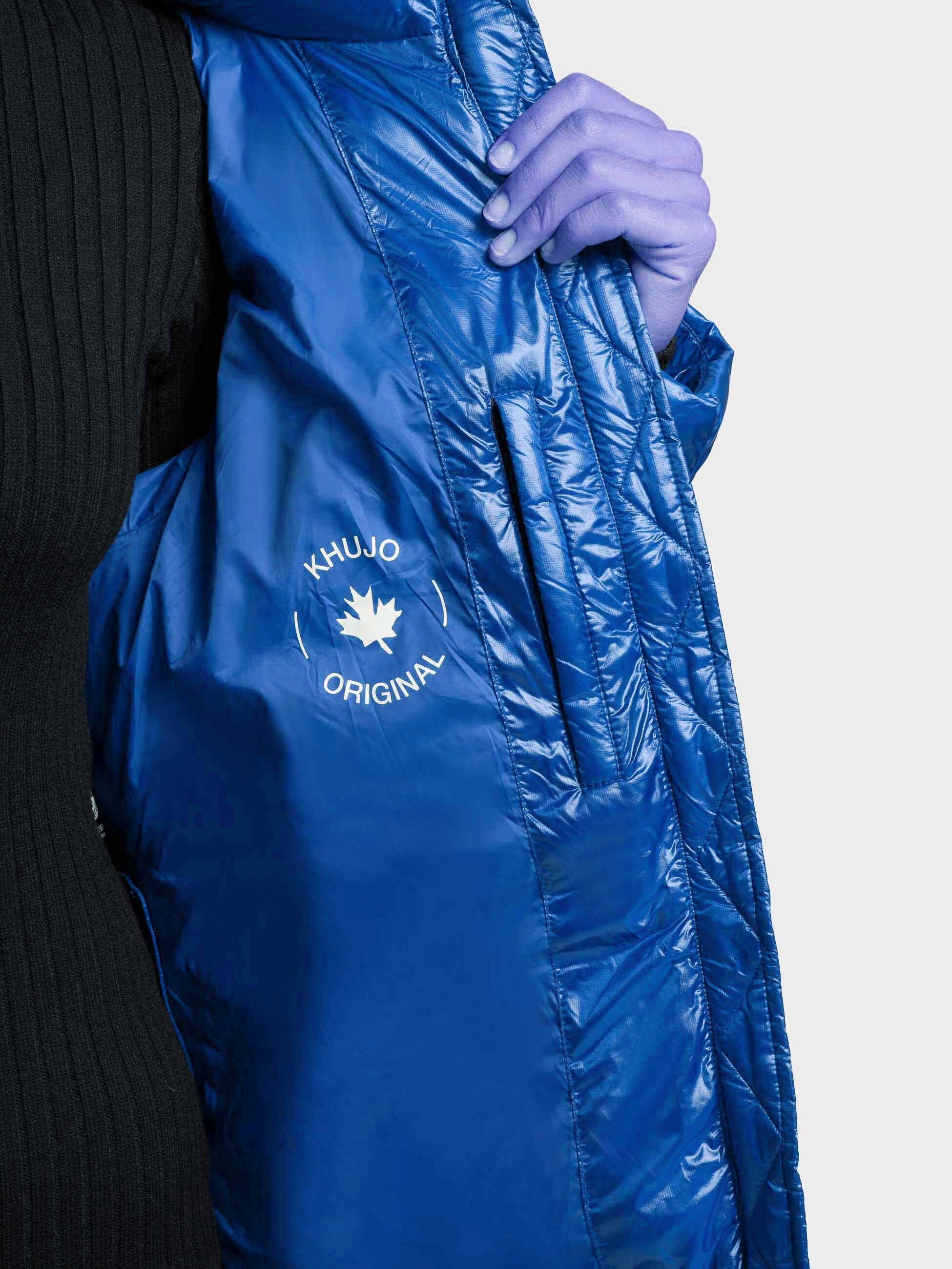 khujo-jacke-cara-royal-blue-gl-nzende-steppjacke-loose-fit image 8