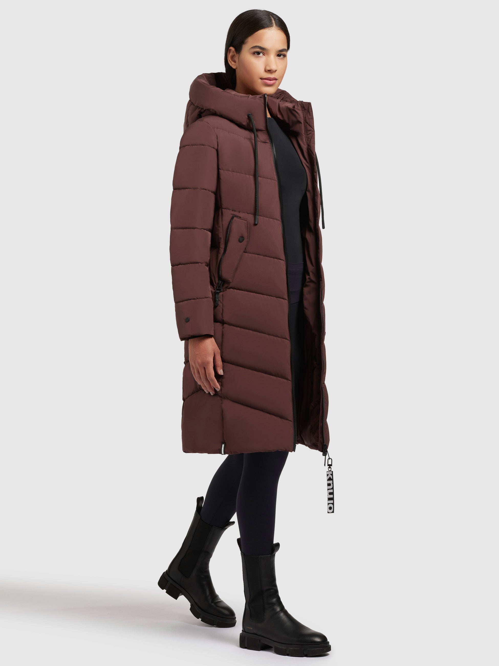 khujo-mantel-mikia-weinrot-steppmantel-knielang-damen-regular-fit image 6