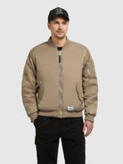 khujo-adon-damen-bomberjacke-beige-h-ftlange-bergangsjacke image 4