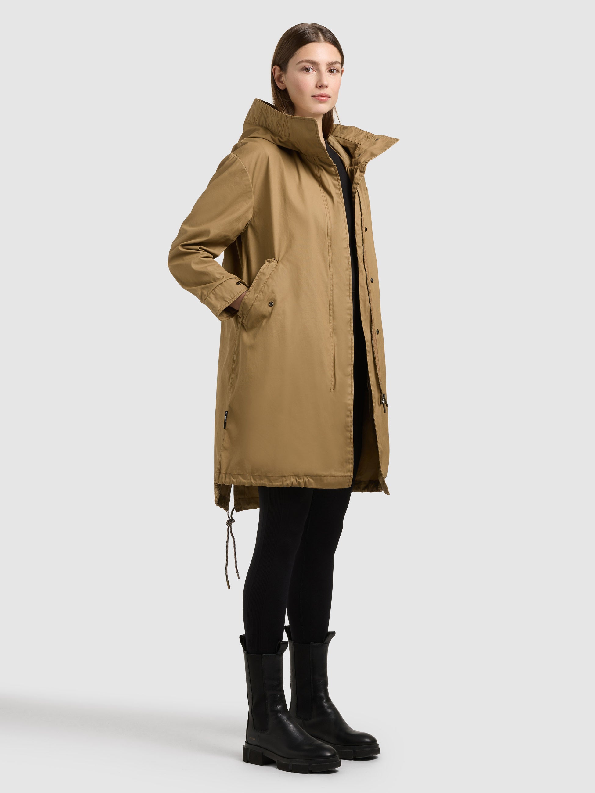 khujo-mantel-nele-dark-beige-gewachster-baumwoll-parka-f-r-damen image 6