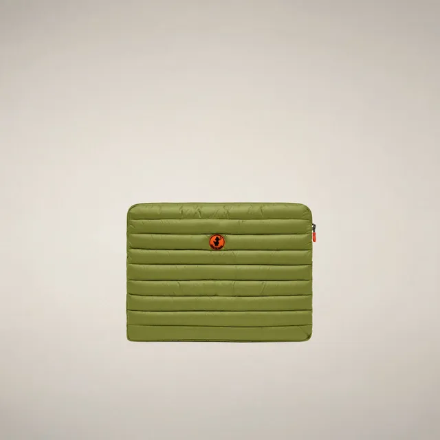 save-the-duck-vesta-laptoptasche-15-zoll-limegr-n-gesteppt image 1
