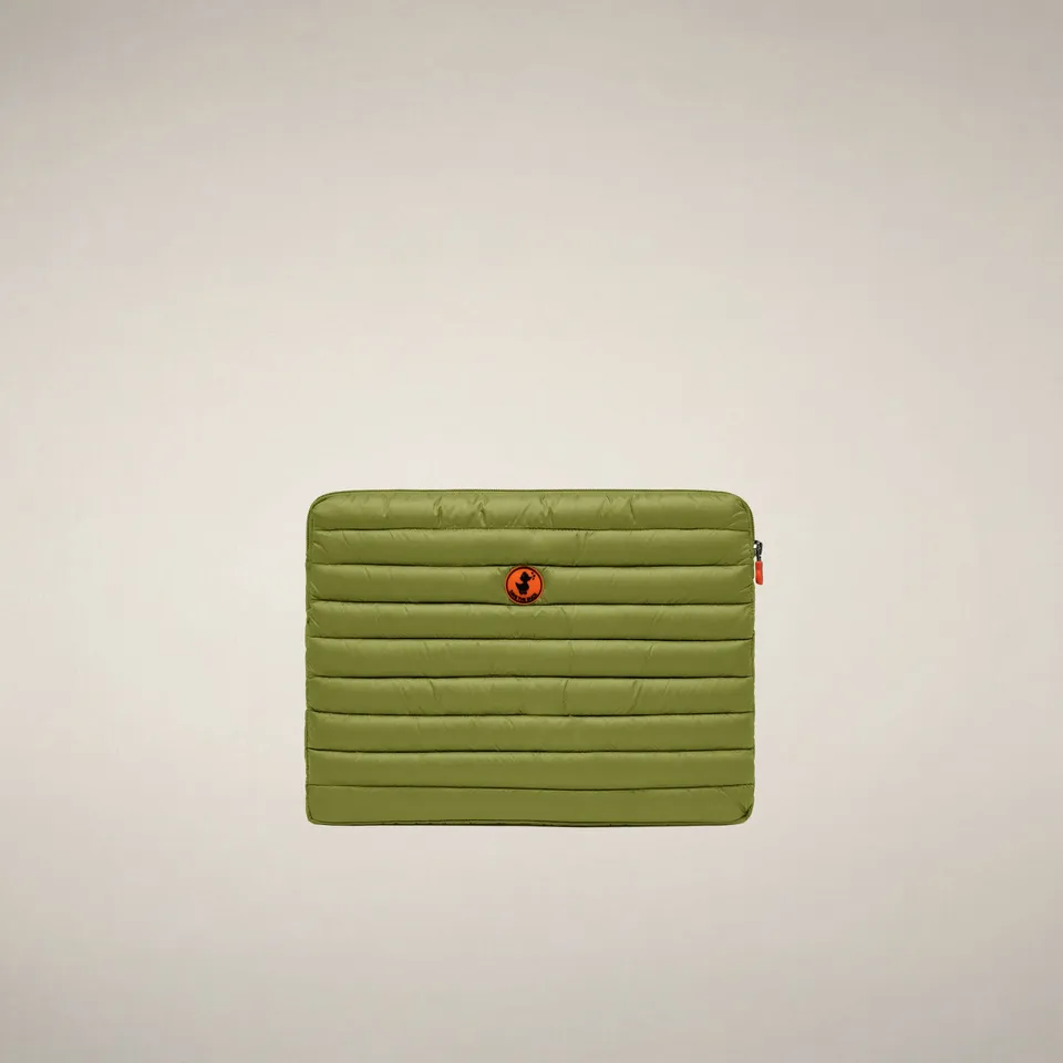save-the-duck-vesta-laptoptasche-15-zoll-limegr-n-gesteppt image 1