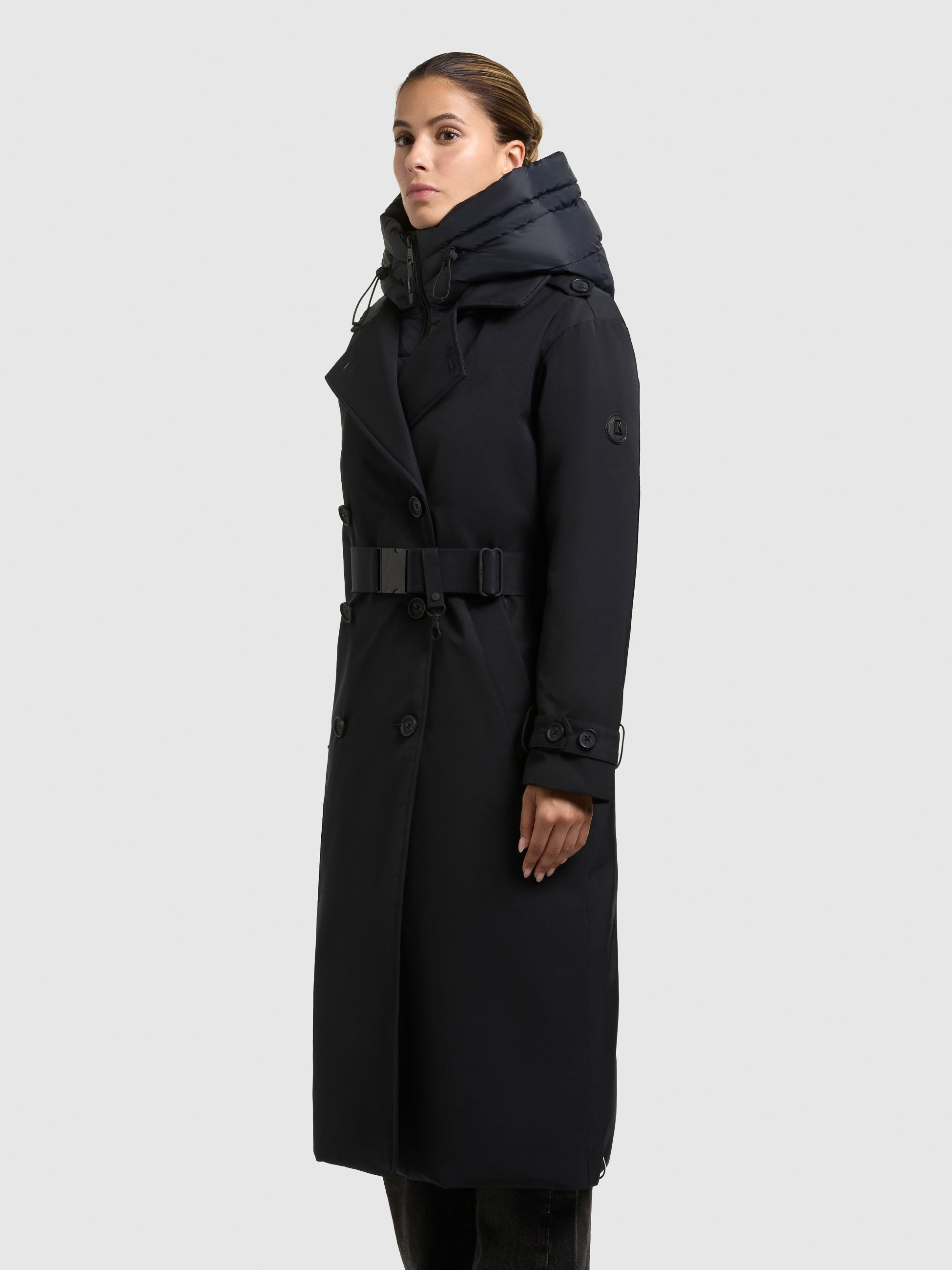 khujo-mantel-elena2-port-blue-trenchcoat-damen-knielang-mit-g-rtel image 5