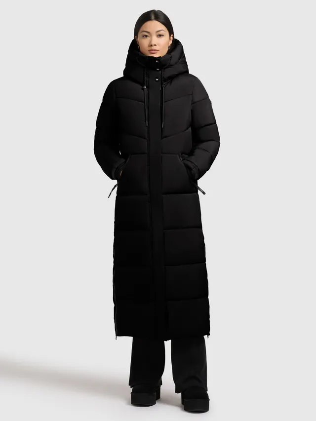 khujo-mantel-shimanta5-black-wadenlanger-damen-steppmantel-schwarz image 1