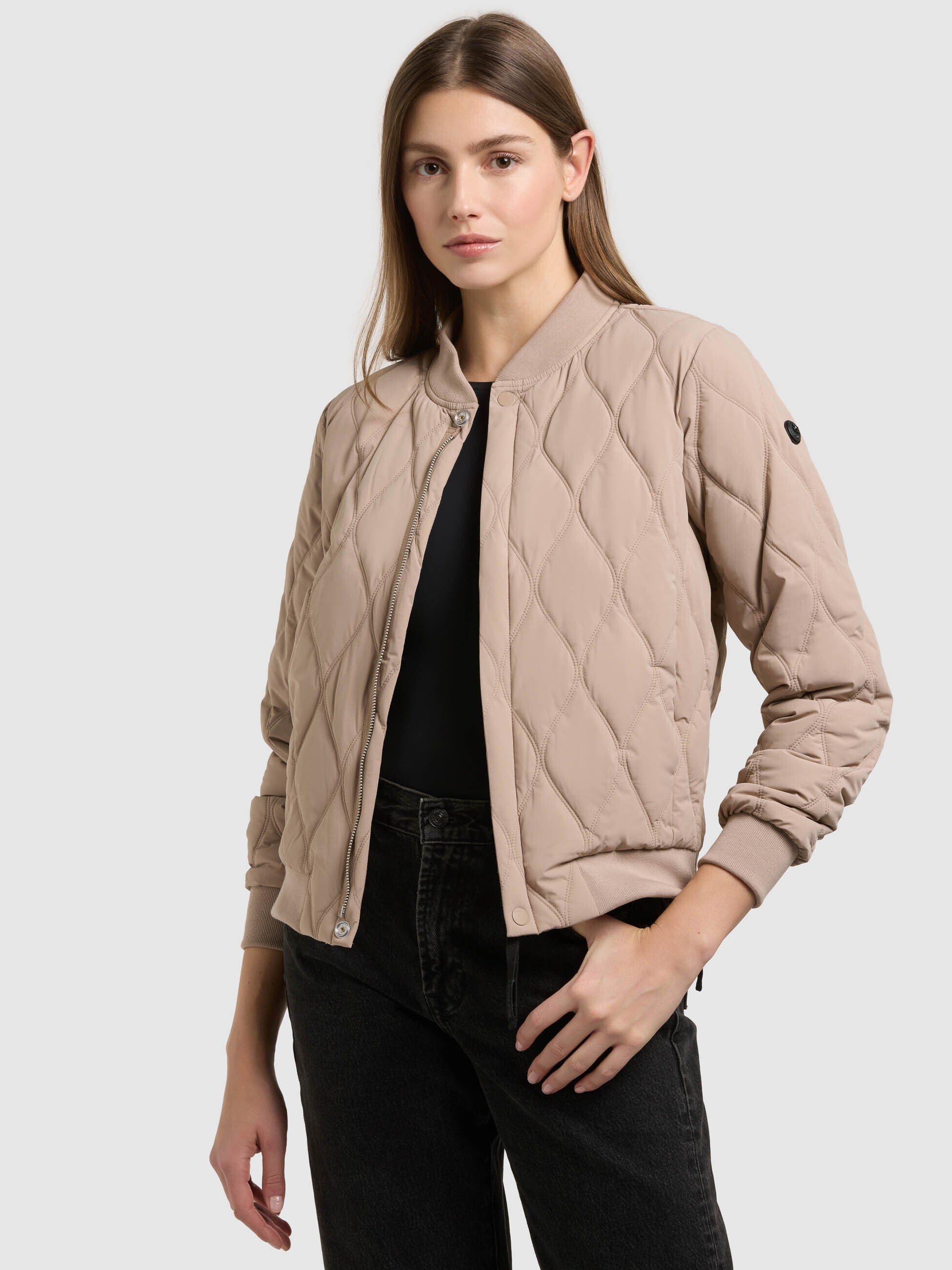 khujo-jacke-feen2-latte-beige-damen-steppjacke-regular-fit image 7