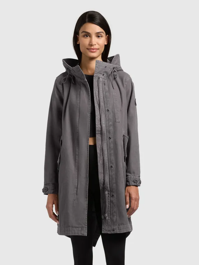 khujo-freya-damen-mantel-parka-slate-grey image 1