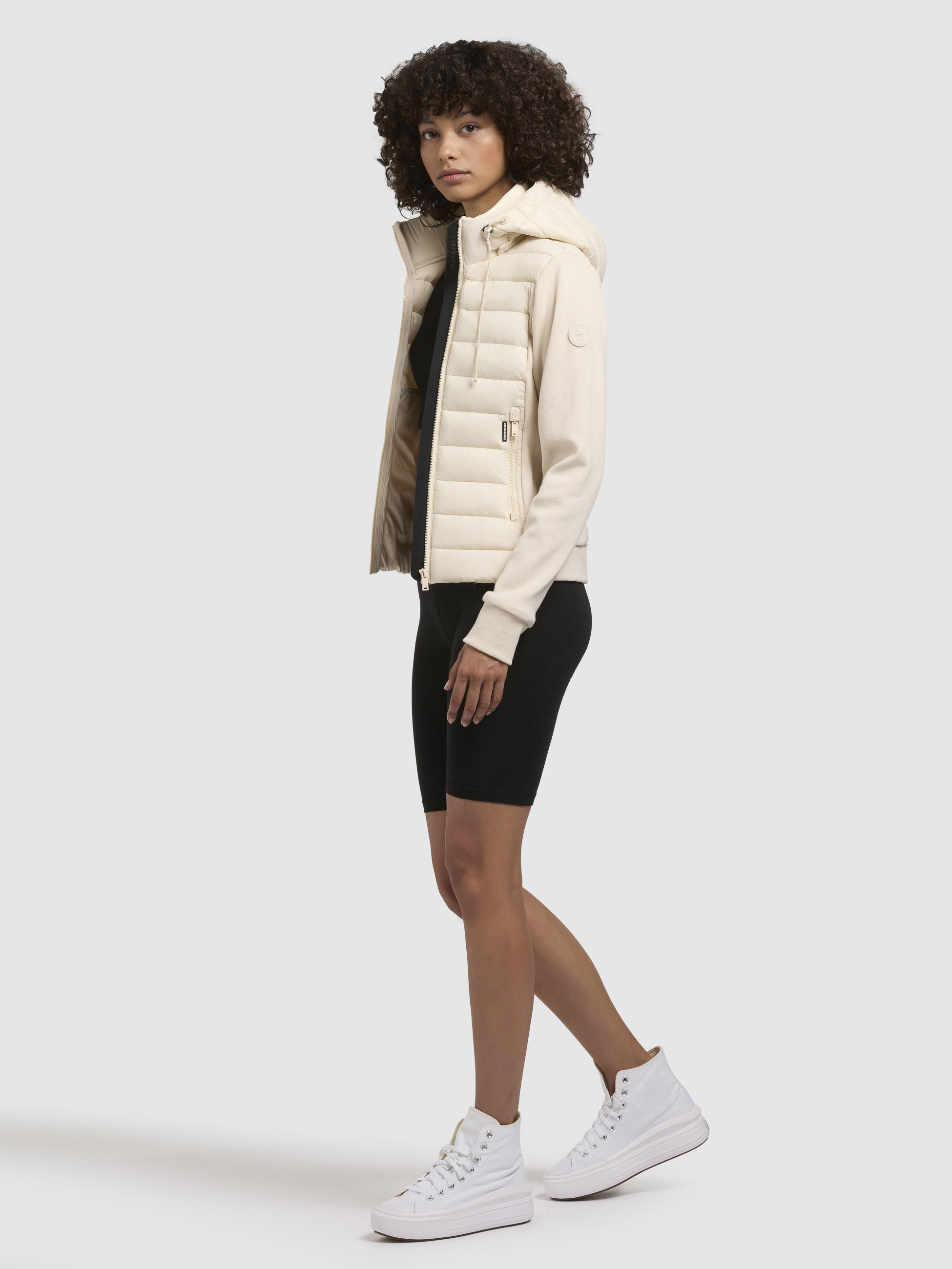 khujo-jacke-athi-hellbeige-steppjacke-materialmix-damen image 2