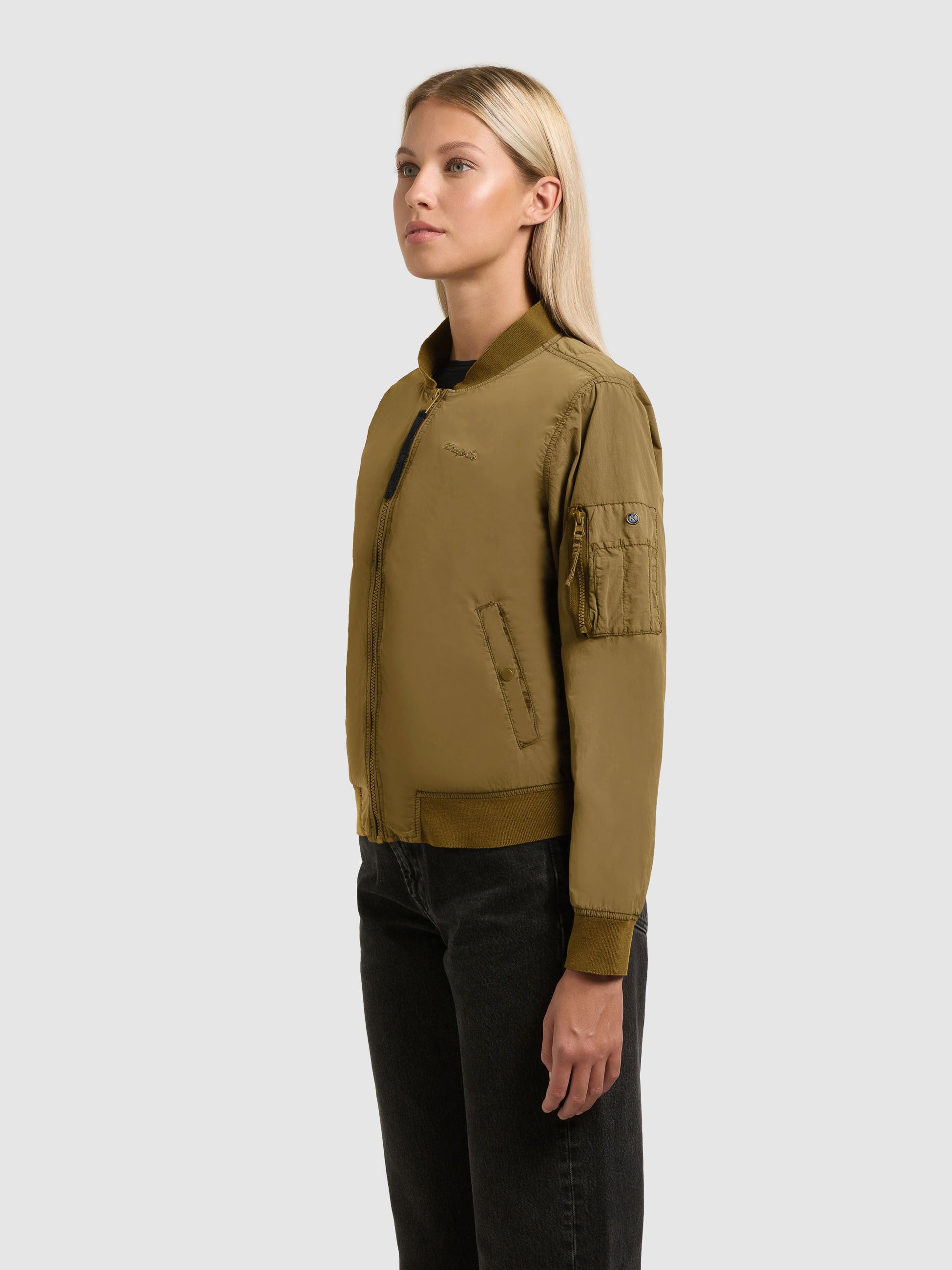 khujo-jacke-denz-canary-green-damen-bomberjacke-blouson image 5