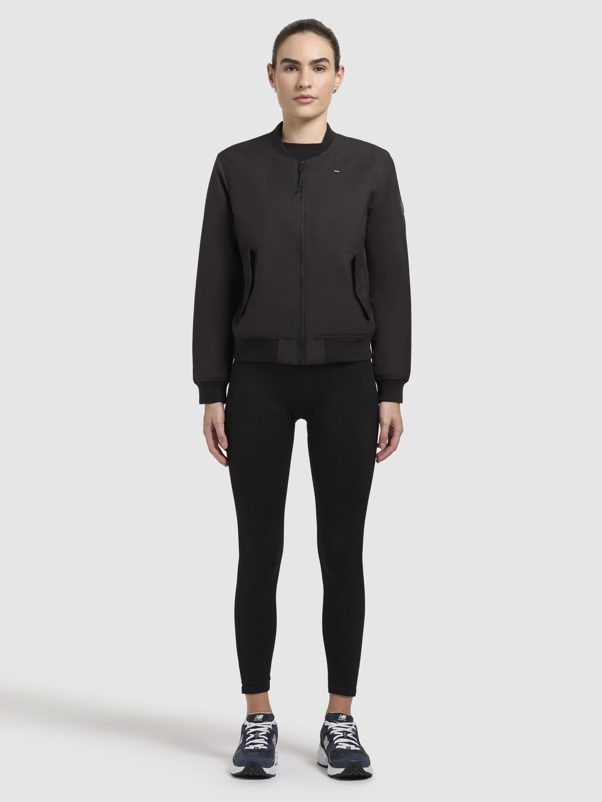 khujo-jacke-philo-schwarz-damen-blouson-bomberjacke-regular-fit image 6