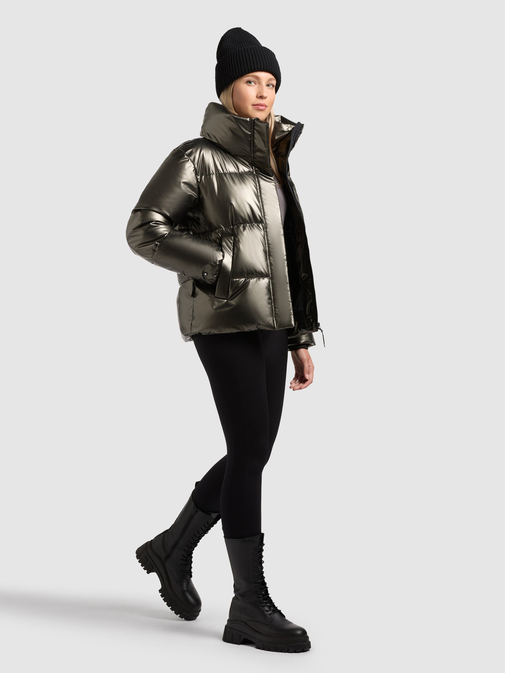 khujo-rinja2-shiny-damen-winterjacke-mud-brown image 6