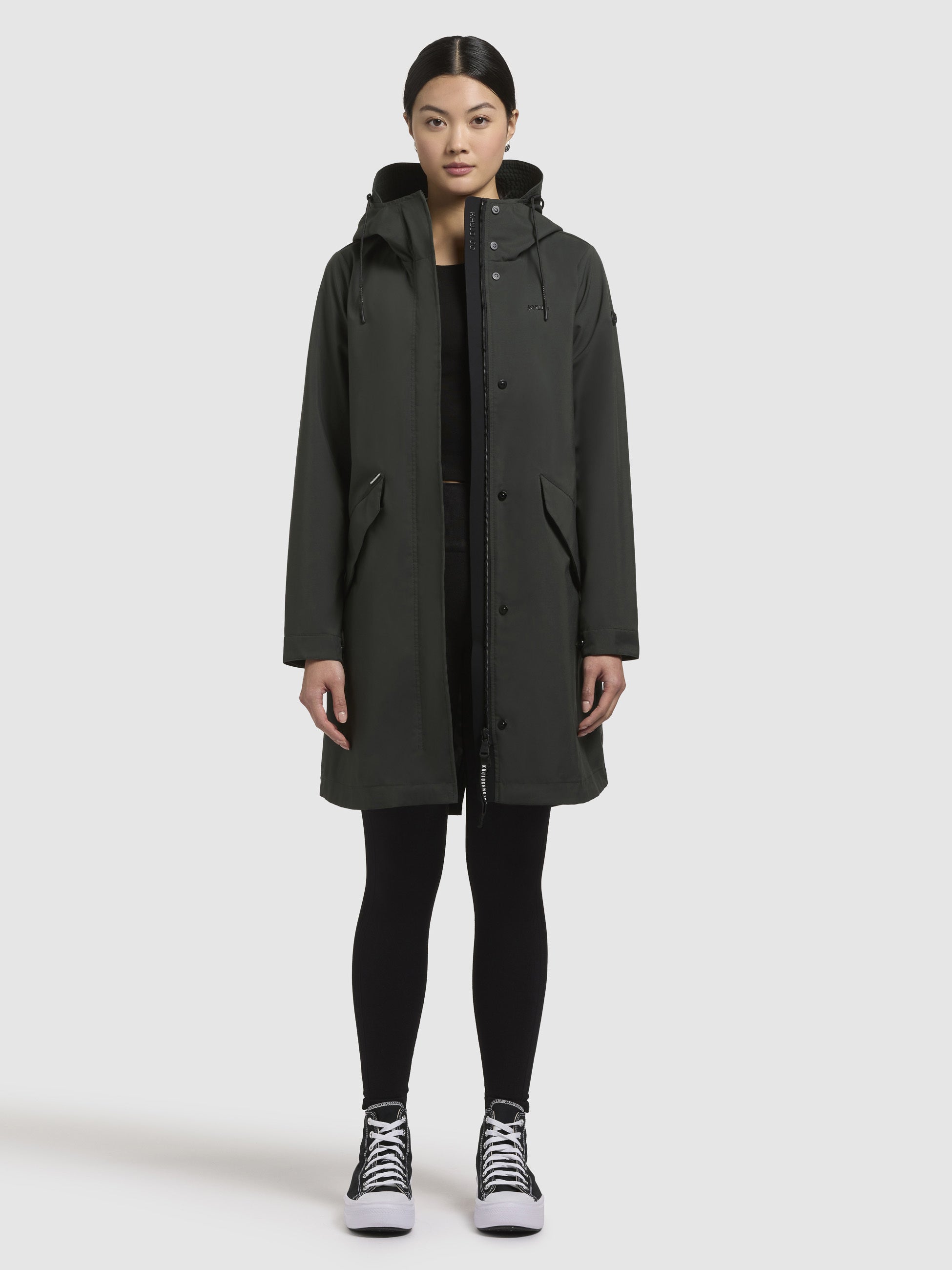khujo-mantel-elea-dunkelgr-n-leichter-regenmantel-damen-regular-fit image 1