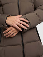 khujo-mantel-enakh-dull-green-damen-steppmantel-slim-fit image 8