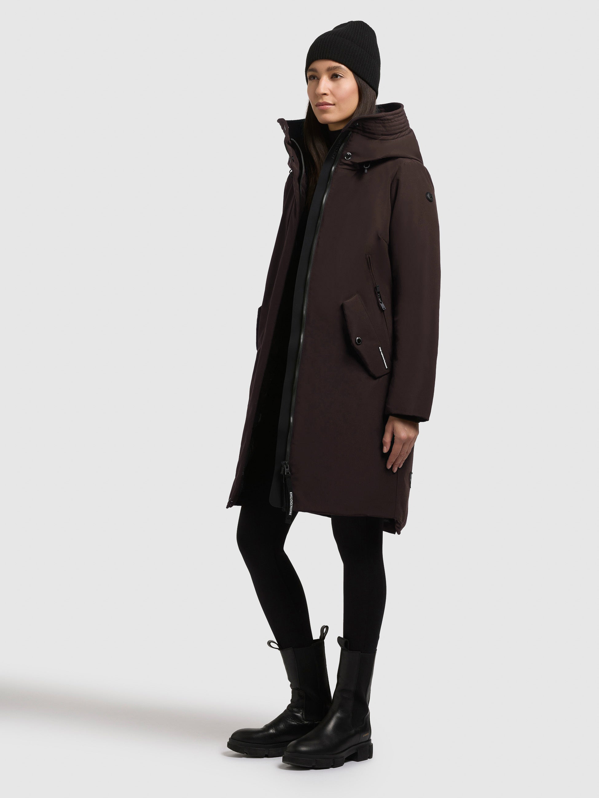 khujo-mantel-webb-moody-plum-warm-wattierter-kurzmantel-mit-kapuze-f-r-damen image 2