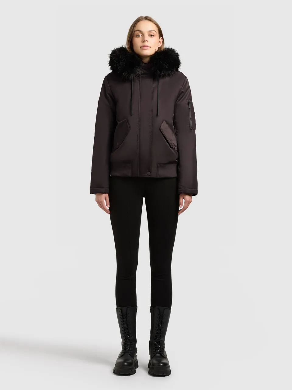 khujo-jacke-tyla-bomberjacke-moody-plum image 1