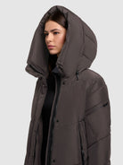 khujo-coat-pulset-matt-graphite-gray-knielanger-winter-steppmantel image 7
