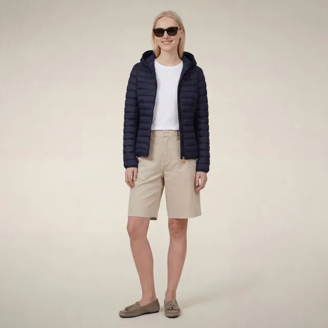 save-the-duck-daisy-damen-pufferjacke-mit-kapuze-navyblau-plumtech image 1