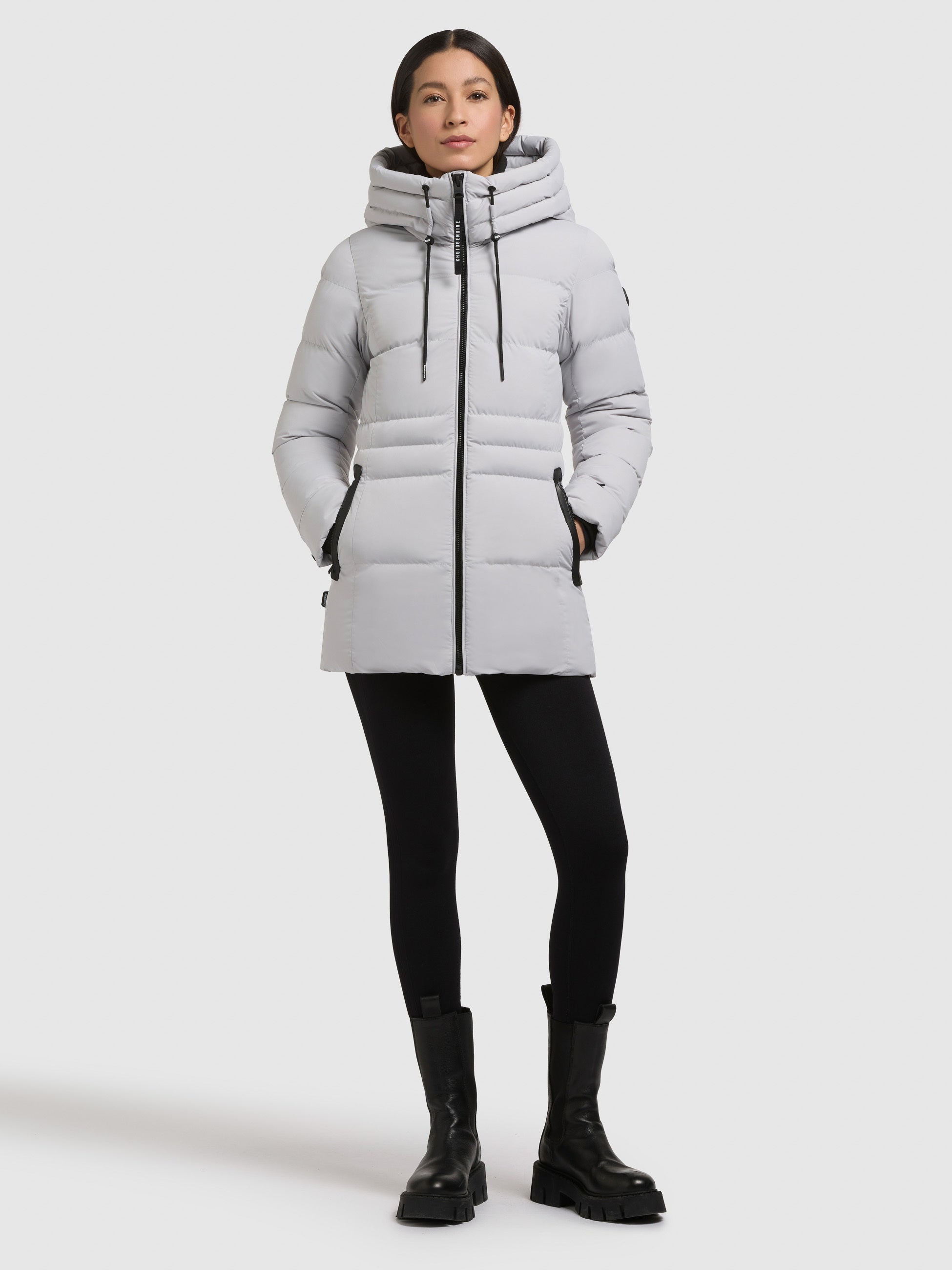 khujo-matla-damen-steppjacke-platinum-grey-slim-fit-winterjacke image 6