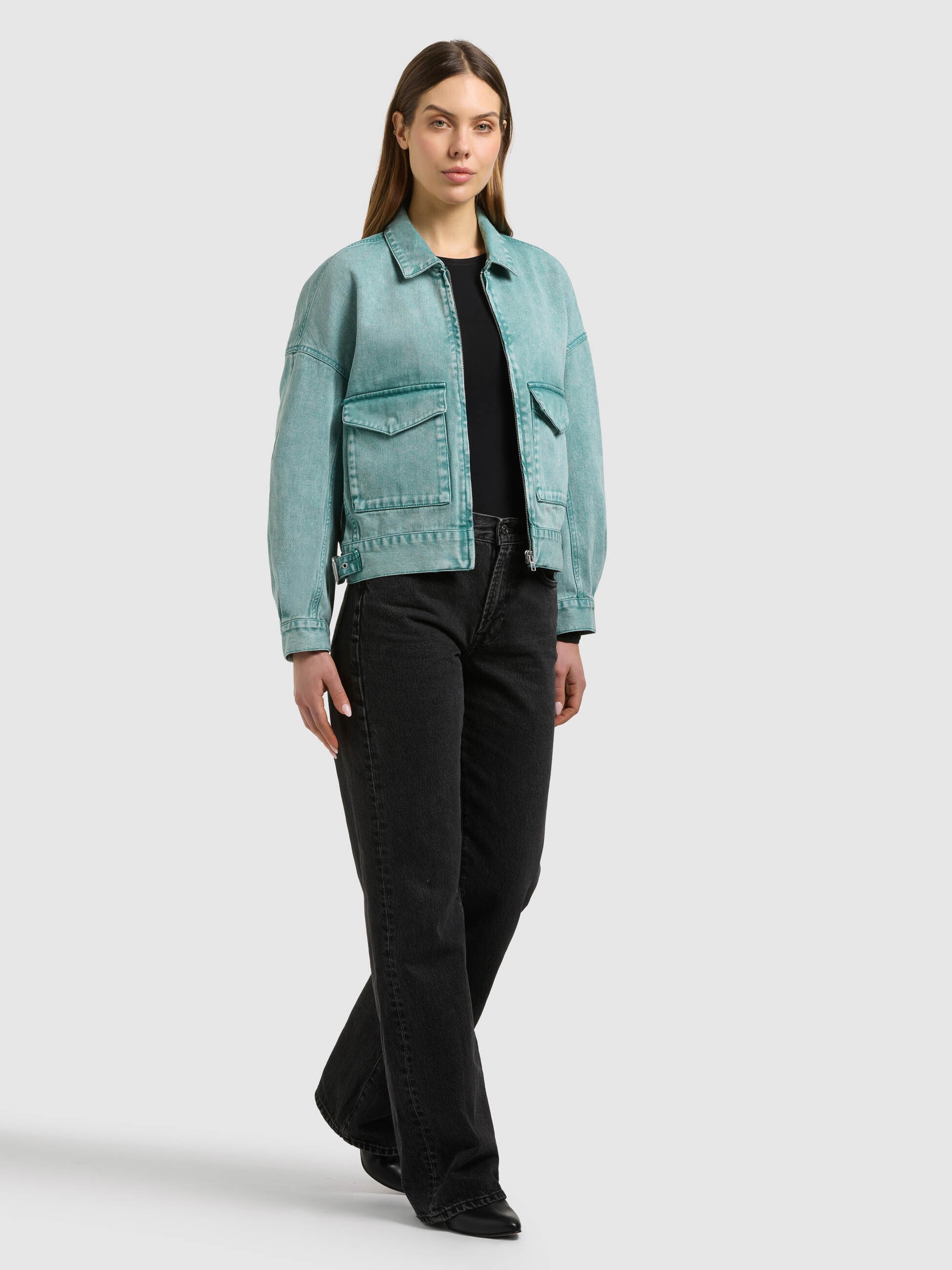 khujo-jacke-nelina-teal-damen-jeansjacke-aus-baumwoll-denim image 6