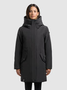 khujo-mantel-diance-kurzmantel-winter-grey-slim-fit-wattiert image 4