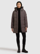 khujo-coat-faltd2-graphite-gray-kurzer-steppmantel-mit-kapuze image 7