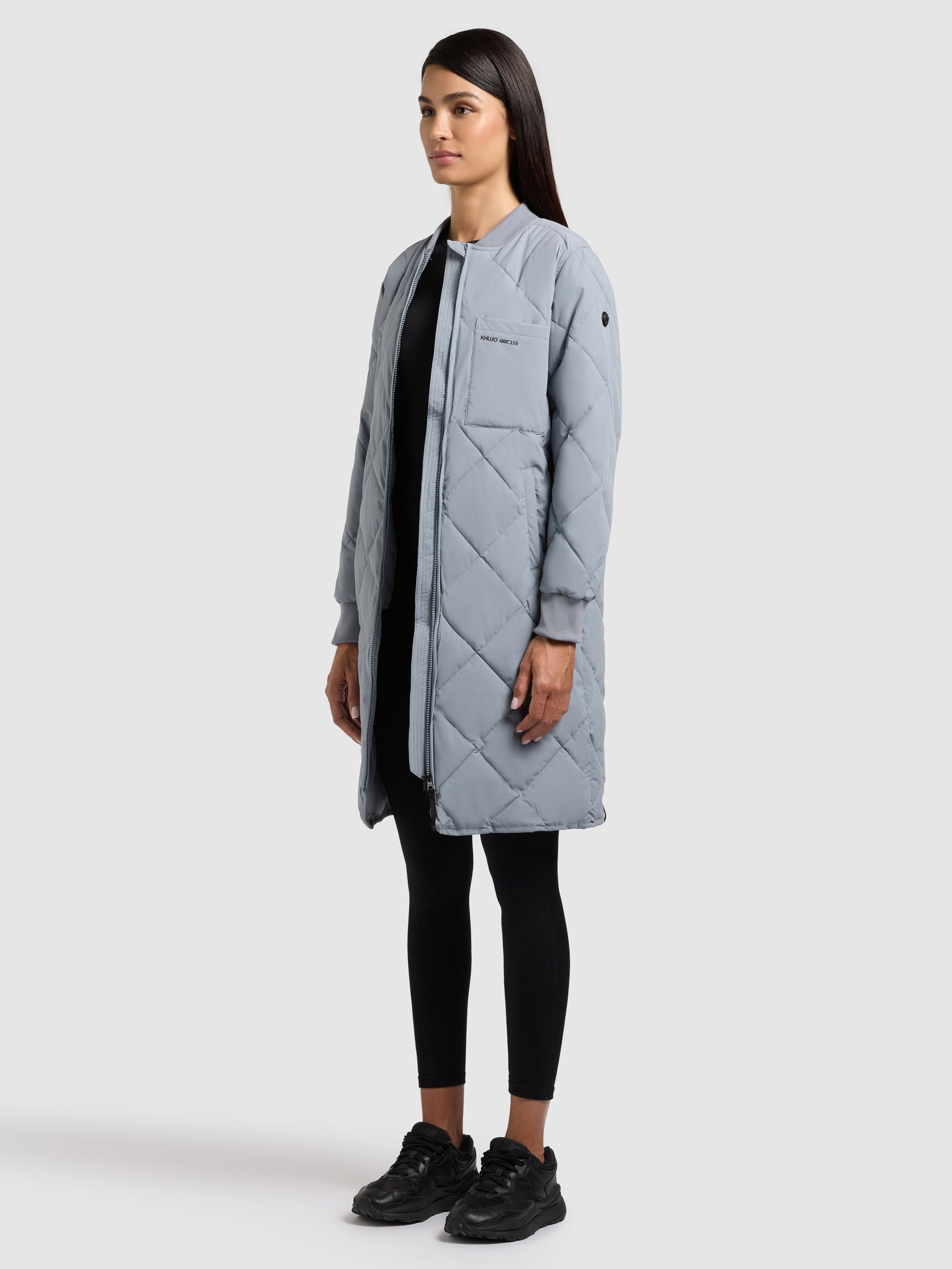 khujo-mantel-ymal2-misty-blue-leichter-stepp-kurzmantel-regular-fit image 2