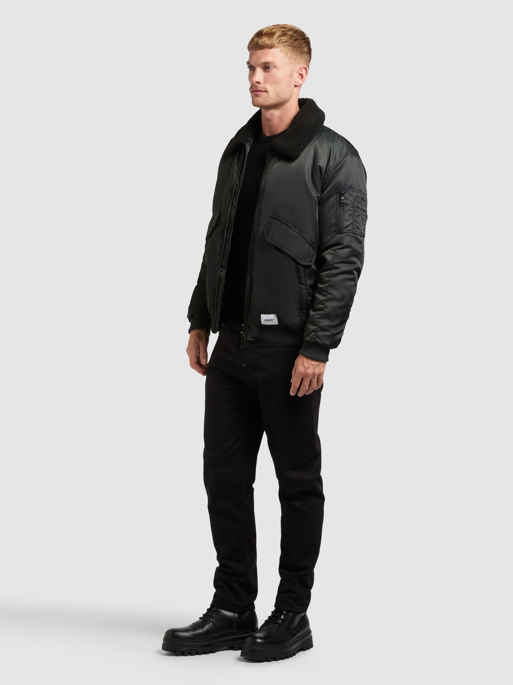 khujo-jacke-ground-bomberjacke-obrage-grey image 2