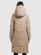 khujo-coat-torino4-sand-damen-steppmantel-knielang image 3