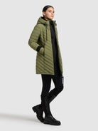 khujo-coat-nita4-fern-green-kurzmantel-tailliert-leicht image 6