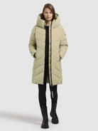 khujo-coat-darka2-light-olive-gesteppter-damenmantel-regular-fit-mit-kapuze image 6