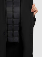 khujo-gora-damen-kurzmantel-trenchcoat-schwarz-mit-stepp-einsatz image 8