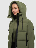 khujo-jacke-enits-matt-fern-green-h-ftlange-damen-steppjacke image 7