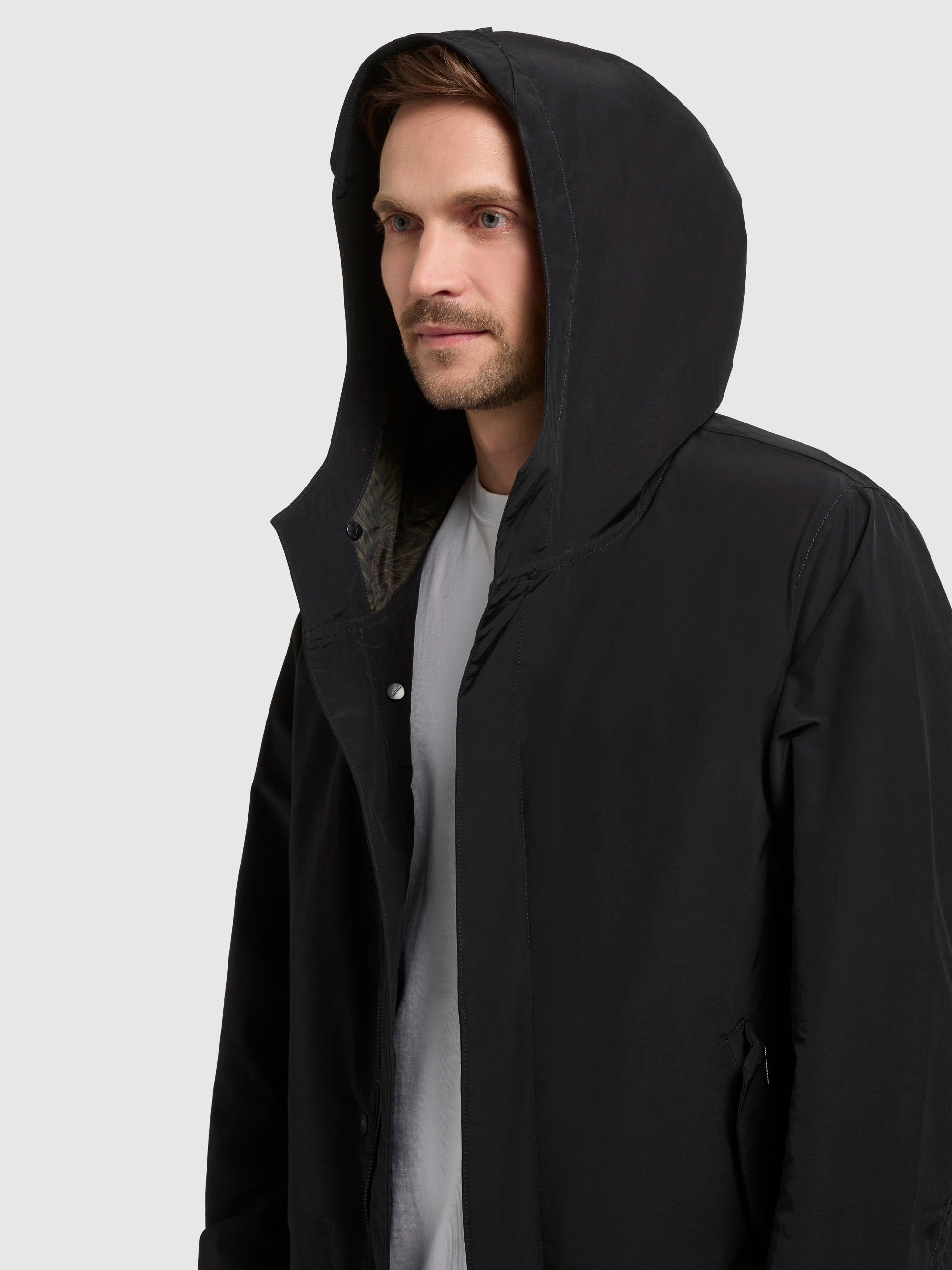 khujo-mantel-kolya-schwarz-parka-kurzmantel image 7