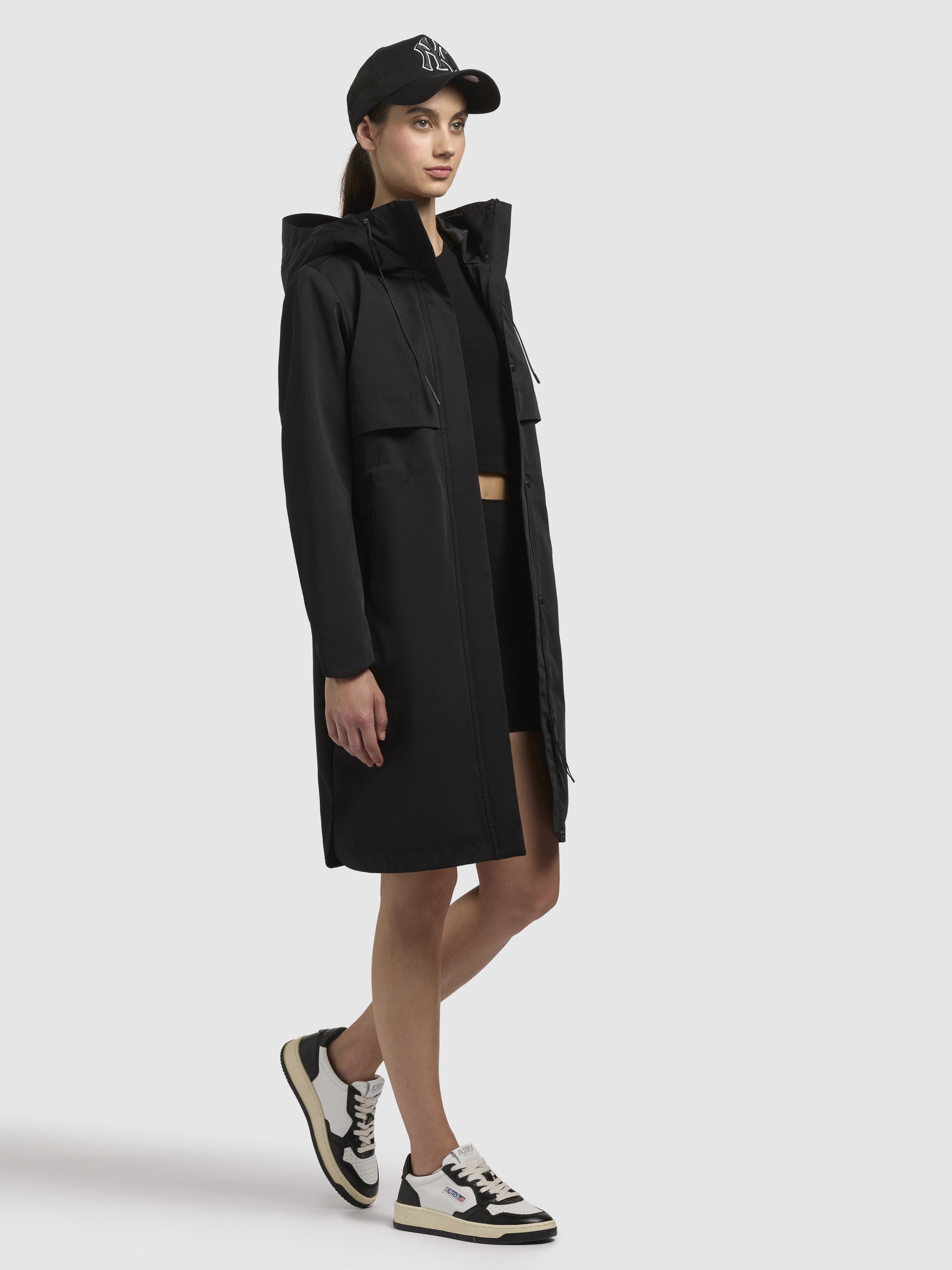 khujo-manao-damen-sommerparka-schwarz-regular-fit-kurzmantel image 6