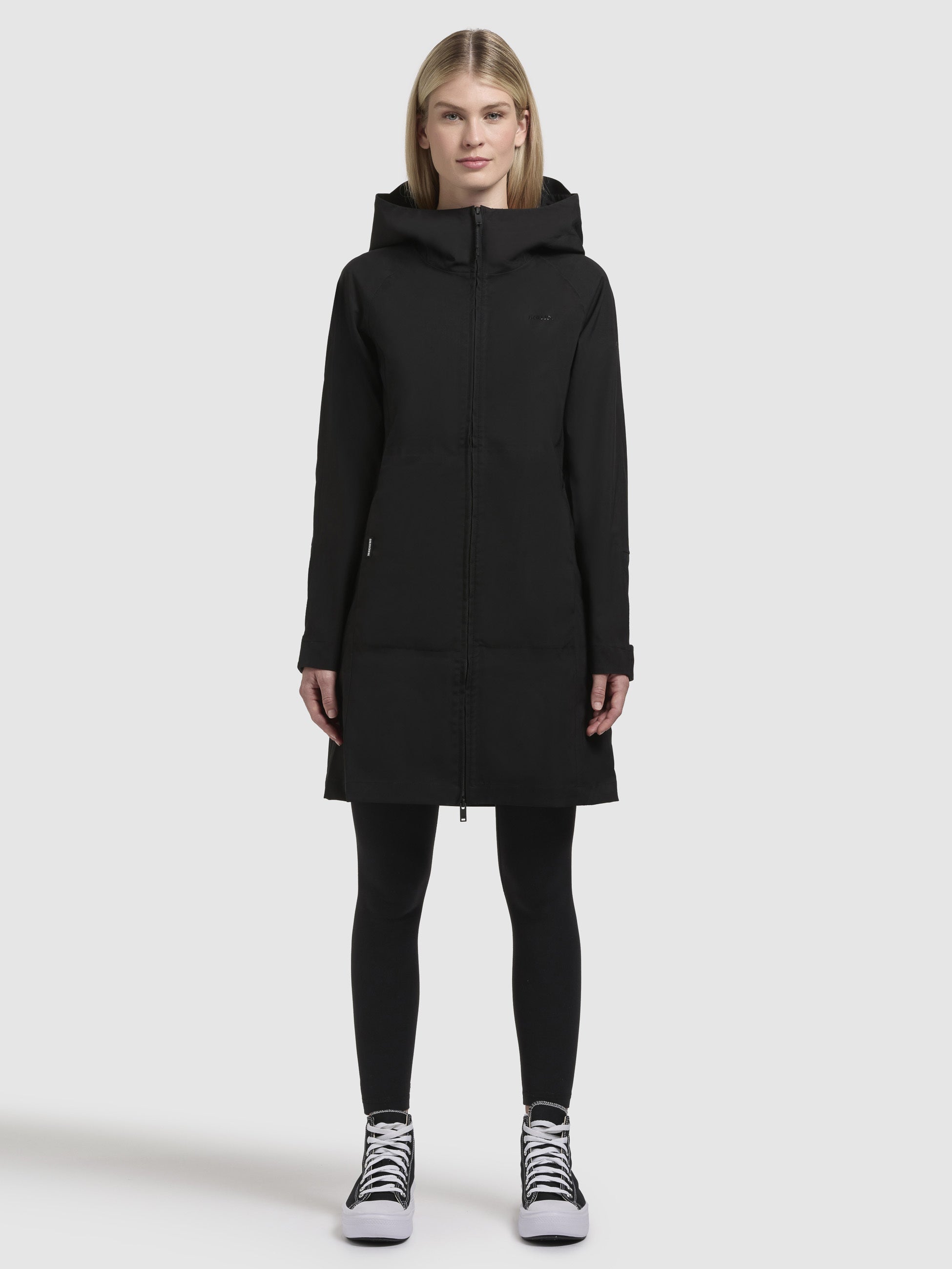 khujo-mantel-sanni-schwarz-leichter-regenmantel-slim-fit-f-r-damen image 2