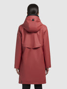 khujo-liede-damen-kurzmantel-regenjacke-pale-red image 3