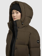 khujo-jacke-devina-matt-dunkeloliv-steppjacke-damen-regular-fit image 7