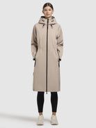 khujo-coat-pinax-beige-knielanger-sommerparka-damen image 2