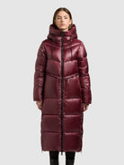 khujo-coat-tonia-mahogani-red-gl-nzender-steppmantel-damen-loose-fit image 4
