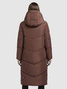 khujo-coat-sonje6-red-brown-damen-steppmantel-wadenlang image 3