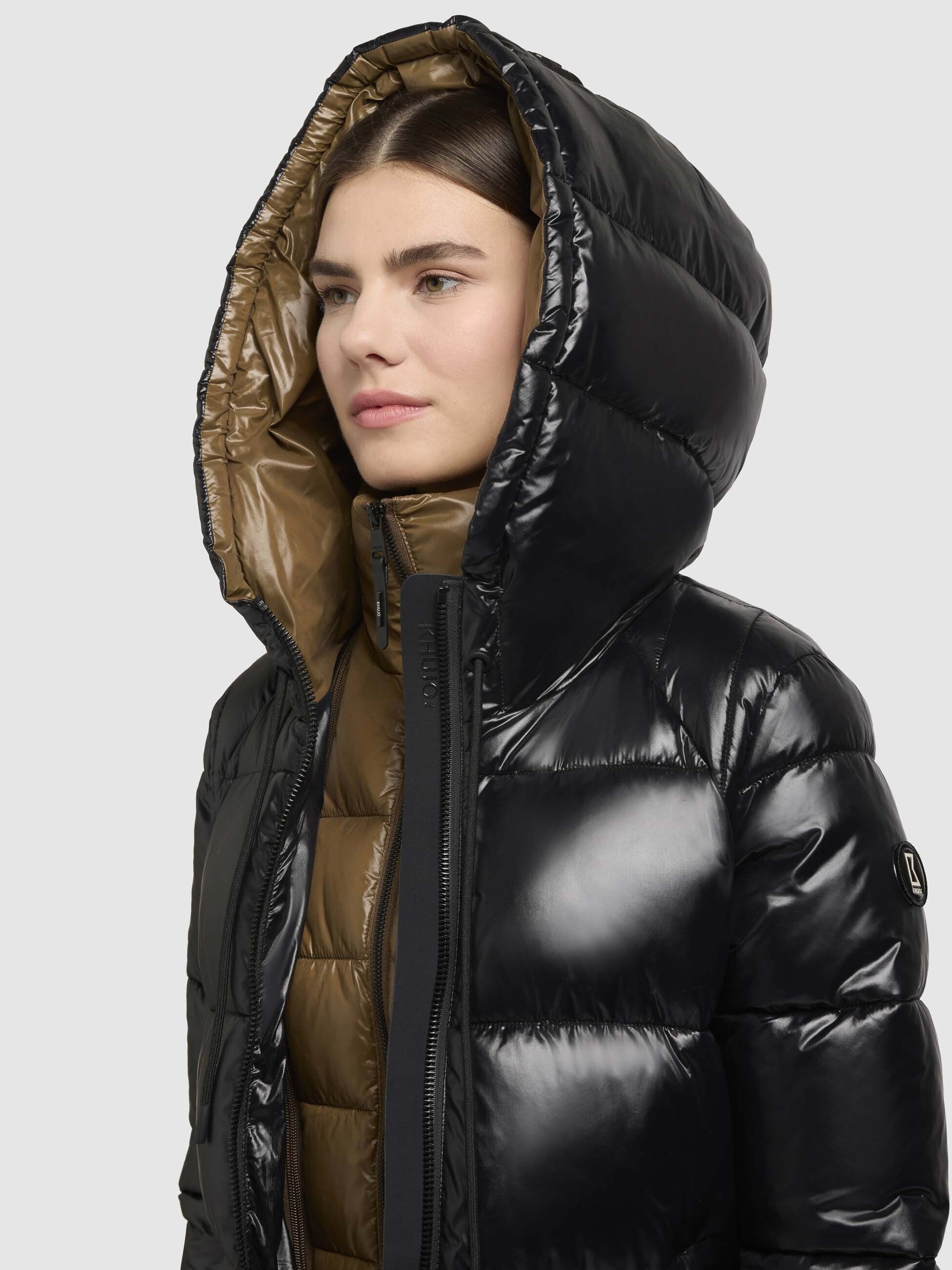 khujo-jane-mantel-schwarz-gl-nzender-damen-steppmantel-regular-fit image 7