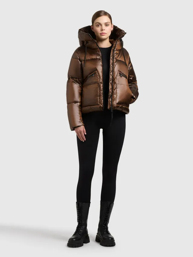 khujo-jacke-luna-copper-brown-damen-steppjacke-h-ftlang-gl-nzend image 1