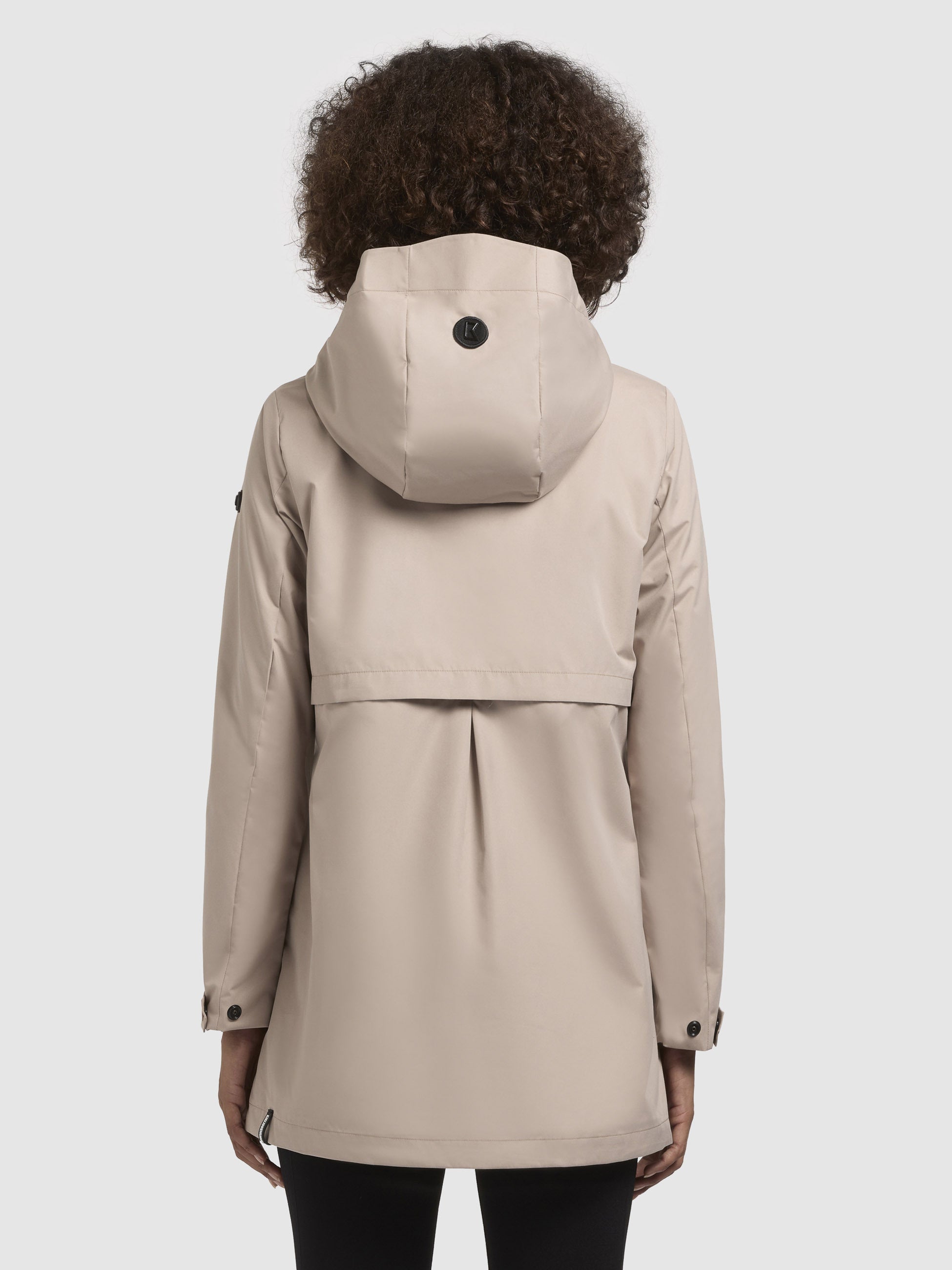 khujo-lotta-damen-kapuzenjacke-beige-slim-fit image 3